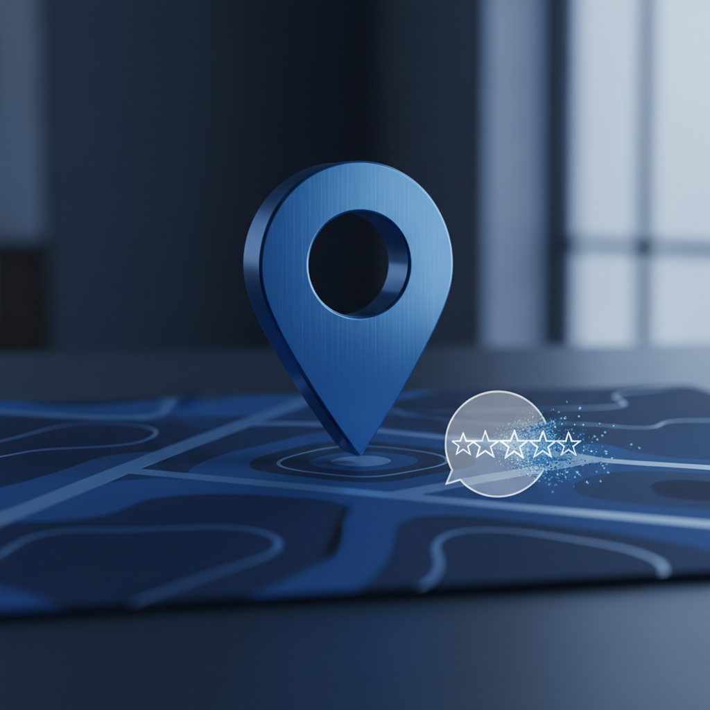 Abstract map with disappearing Google review stars, illustrating why a Google review disappears.