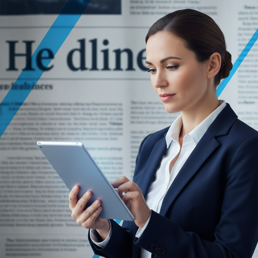 Small business owner reviewing search results to address negative news article removal