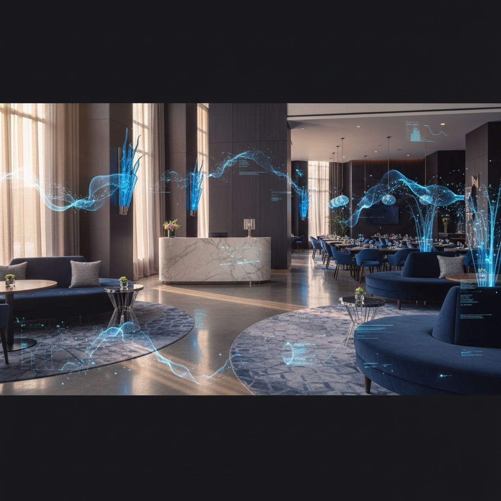 Clean and modern hotel lobby representing hospitality reputation management