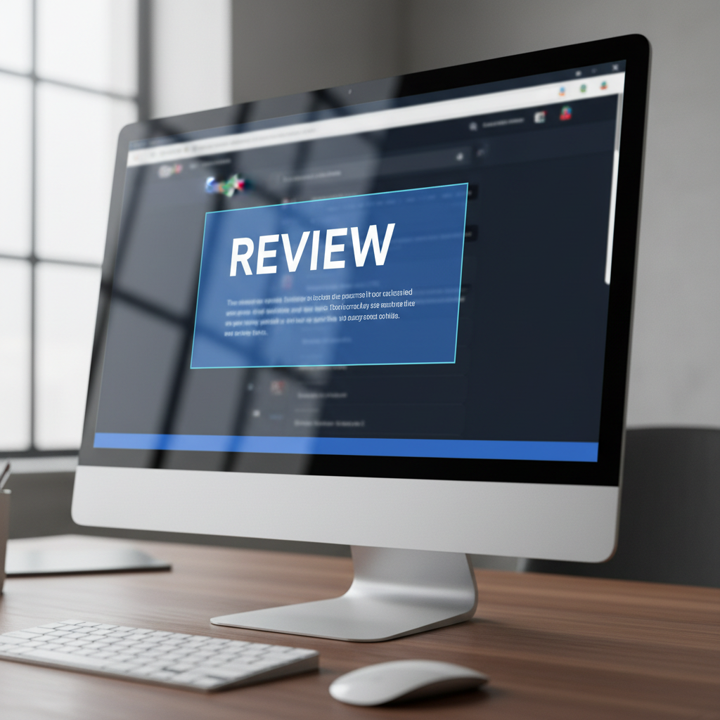 Computer screen showing unfair Google reviews being analyzed for removal grounds